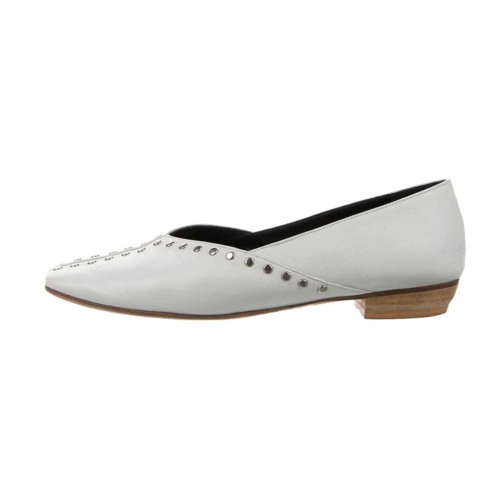 Rachel Comey White Studded Ballet Flats